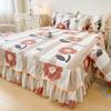 Precio Bajo Al Por Mayor Falda de Cama Juego de Cuatro Piezas Planta Cachemira Tres Piezas Estilo Princesa Hogar Estilo Coreano Ropa de Cama Cabello