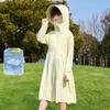 Ropa de Protección Solar para Niñas Estilo Largo 2026 Nuevo Verano Chaqueta de Seda de Hielo Protección UV Exterior Ropa Transpirable de Protección Solar para Niños