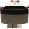 Cesta de Armazenamento Tecida com Fio de Algodão Amazon para Lanches, Cesta de Armazenamento para Itens Diversos, Cesto de Roupas Sujas, Cesto de Brinquedos Artesanal de Grande Capacidade