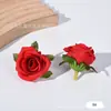 Acessórios de Cabeça com Flores de Rosa Transfronteiriços DIY Materiais de Flores de Seda Buquês de Casamento Flores Artificiais para Casamento Decoração de Cena