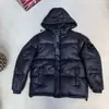 Chaqueta de Algodón Acolchada con Capucha Bloqueada Transfronteriza de Isla Segmentada Cierre de Bloqueo Puños Elásticos de Algodón Casual Urbano Unisex