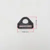 Anillo en D pentagonal al por mayor accesorios para equipaje negros conector de correa de bolsa anillo en D exterior grueso ajuste elástico hebilla de plástico
