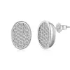 Anillo de Plata de Ley S925 Estilo Coreano para Mujer, Nicho de Lujo Ligero con un Toque de Alta Gama, Pendientes Ovalados Completos de Diamante, Elegante Cadena para Clavícula, Joyería de Plata para Mujer