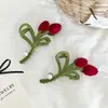 Presilha Tulipa Grampo de Cabelo Aveludado Acessórios de Cabelo Femininos Acessórios de Início de Primavera Presilha Tubarão Presilha de Alta Qualidade Acessórios para Cabeça