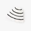 Sombrero de pescador de felpa a rayas para primavera, otoño e invierno para mujer Nuevo estilo coreano versátil cálido sombrero de pescador sombrero de punto al por mayor