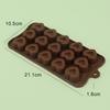 Quinze buracos amor bolo de chocolate molde molde de chocolate molde de cozimento fábrica de silicone ponto direto atacado resistência