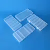Caja de Almacenamiento Transparente de Plástico con Tapa para Piezas de Ferretería, Herramientas, Accesorios de Pesca, de 5 y 6 Compartimentos