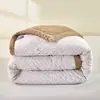 Colcha de gorro de algodão lavável recém-lançada, colcha de gorro de veludo de leite lavável à máquina, enchimento de colcha quente espessado de solteiro/casal