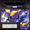 Alfombrilla de Ratón Pikachu, Súper Grande, Dibujo Animado Lindo de Pokémon, Alfombrilla para Escritorio de Oficina para Niños y Niñas, Teclado de Anime para Juegos