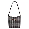 Bolsa Feminina 2026 Nova Tendência Nicho Bolinhas Estilosa Simples Versátil Moda Textura Ombro Transversal Saco Balde