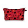 Nueva Bolsa de Cosméticos Estampada de Halloween Estilo Coreano Bolsa de Almacenamiento de Gran Capacidad Bolsa de Lavar para Salidas Diarias