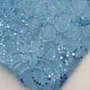 Tela Bordada de Flores de Molino de Viento Estilo Nuevo para Vestuarios de Escenario y Vestidos, Tela Bordada para Camisola