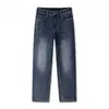Jeans Rectos Retro Primavera Otoño para Hombre Tendencia Versátil Casual Sueltos Tallas Grandes Elásticos Pantalones Largos Otoño Invierno Altos