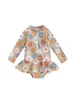 1-2A 2-3A 3-4A 4-5A 5-6A vestido conservador de una pieza con cremallera y mangas para niños