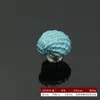 Alça Colorida de Liga de Alumínio com Concha de Cerâmica para Porta de Armário Puxador Armário Guarda-roupa Gaveta Furo Único Alça Dopamina