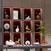 Nuevos Adornos Chinos de Lujo Ligero de Gama Alta Muebles Blandos para el Hogar Sala de Estar Oficina Sala de Té Vitrina Estantería Artículos Decorativos