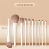 Conjunto de Pincéis para Maquiagem dos Olhos Porcelana Nuvem: Sombra, Pincel para Pó Solto, Base, Blush, Iluminador, Conjunto de Pincéis Corretivos, Conjunto Completo de Pincéis com Cerdas Macias