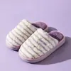 Pantuflas de algodón para mujer, de suela gruesa, antideslizantes, para uso en interiores, cálidas y esponjosas, adecuadas para otoño e invierno, también disponibles para parejas y hombres