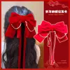 Pinza para el pelo de niña pequeña León Danzante Hanfu Borla Año Nuevo Accesorio para el pelo Peluca Princesa Lazo Adorno para el pelo Pinza para el pelo de niños