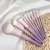 Conjunto de 10 pincéis de maquiagem Flor Estrela, com cerdas macias para pó, blush e sombra. Direto do fabricante, personalizável