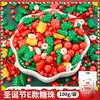 Decoração de Bolo de Natal Contas de Açúcar Atacado Basto de Natal Comestível Contas de Floco de Neve Azul e Branco Ingredientes para Assar Sobremesas