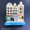 Ímã de Geladeira Cultural e Criativo de Rua Holandesa em Resina Criativo Tridimensional Lembrança de Viagem Adesivo Magnético Artesanato 3D