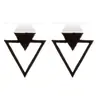 Pendientes geométricos simples de acero inoxidable 304, versátiles y únicos, aretes lindos de animales pequeños zorro dinosaurio al por mayor
