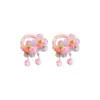Cuerda para el pelo de niños Flor Perla Goma para el pelo de niña Borla Diadema Flor para la cabeza Accesorios para el pelo