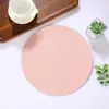 Amazon Explosivo Simple para el Hogar PU Redondo Mesa de Comedor Esterilla Hogar Nórdico Engrosado Aislante Térmico Esterilla de Comedor Occidental Esterilla para Plato de Cena