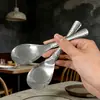 Colher de Alta Qualidade com Padrão de Martelo, Cabeça Redonda Grande de Aço Inoxidável, Colher de Jantar Estilo Ocidental, Colher de Metal para Sopa, Colher de Mingau