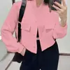 Colección Otoño 2026: Moda Europea y Americana Transfronteriza para Mujer, Ropa Exterior Elegante de Color Sólido Inspirada en Chanel para el Trabajo