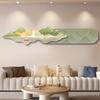 Paisaje Nórdico Paisaje Sala de Estar Pintura Decorativa con Luz Fondo de Sofá Colgante de Pared Pintura Textura Estilo Crema Pintura al Óleo Pintura Jinshan
