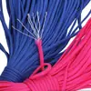 Corda Paracord 5mm Sete Fios Tecida à Mão 2m Material Artesanal DIY para Tecelagem de Pulseiras e Cordas Coloridas Trançadas