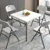 Mesa Cuadrada Plegable para Exteriores Mesa Cuadrada Simple para Comedor y Sillas para Uso en Casa Mesa y Sillas Plegables Portátiles