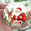 Novo pingente de Natal transfronteiriço pingente de carro de acrílico 2D pingente decorativo venda direta da fábrica estilo de Natal Qisheng