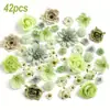 Bestseller transfronterizo: flores de rosa artificiales, flores de seda para bodas, decoración del hogar, paredes de flores, arreglos florales, flores artificiales, ramilletes de bricolaje, decoraciones para tocados
