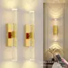 Lámpara de pared recargable de acrílico, lámpara de noche de hotel, lámpara de dormitorio, lámpara de pasillo, lámpara con frente de espejo de cristal, lámpara de pared LED sin cables