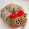 Lazo Creativo Lindo de Pingüino Pez de Dibujos Animados para el Cabello para Mujeres con Cabeza de Bola y Coleta Lateral Diadema Peluche Otoño e Invierno