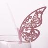 Pin Amazon Flores Decoración Banquete Boda Diseño Estéreo Taza Tarjeta Mariposa Morado Oscuro Pegatinas de Pared Tarjeta de Asiento en stock
