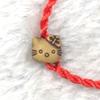 Pulsera de cuerda roja del Zodiaco de madera de durazno de imitación tejida a mano al por mayor este año joyería Taobao eventos regalos