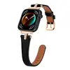 Aplicable a Huawei Fit3/Fit4/Fit5 Nueva Correa de Cuero con Incrustaciones de Diamantes en Forma de T 4pro/5pro Correa de Cuero para Smartwatch
