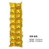 Novo produto de fundo de parede de alumínio filme balão de folha de alumínio balão de fileira dupla quadrado chuva cortina de seda balão de decoração de festa