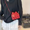 2025 Verão Nova Moda Popular de Luxo Ombro Único Nicho Bolsa Feminina Portátil Versátil Bolsa Feminina Bolsa Transversal de Bolinhas