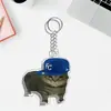 Pingente Transfronteiriço Gato Mihaji de Natal Cachorro Chaveiro de Acrílico Fofo Novo Estilo Desenho Animado Animal de Estimação para Colegas