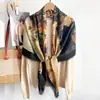 Bufanda Grande de Algodón y Lino Imitación Estilo Étnico para Primavera y Otoño, Bufanda para el Cuello, Chal, Bufanda de Viaje para Protección Solar, Bufanda de Seda para Aire Acondicionado