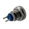 Botón Metálico Pequeño de 8 mm Interruptor Giratorio Impermeable Pulsador de Restablecimiento Automático Arranque con una Sola Tecla Accesorio de Alimentación