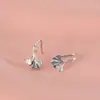 Pendientes de Plata de Ley 925 para Mujer, Joyería de Hoja de Ginkgo, Nuevo Estilo 2026, Pendientes de Moda y Elegantes, Pendientes de Estilo Festivo