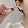 Pendientes minimalistas geométricos en forma de diamante, nuevos pendientes de malla de cristal de moda y únicos, estilo popular en línea, pendientes de alta gama y lujosos, al por mayor