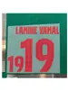 Ropa Infantil A 24-25 Barcelona Liga de Campeones de Visitante Número de Camiseta 19#LAMINE YAMAL Estampado de Letra Número