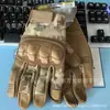 Guantes tácticos de dedo completo Oji de medio dedo con protección articulada de caparazón duro, cálidos, anticorte, especiales para aficionados militares, entrenamiento militar de combate